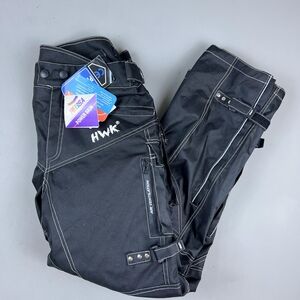 HWK Black Motorcycle Pants